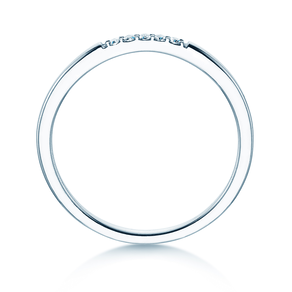 Verlobungsring Unity in 18K Weißgold mit Diamanten 0,04ct G/SI