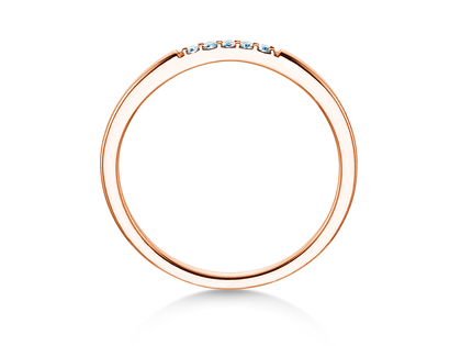 Verlobungsring Unity in 18K Roségold mit Diamanten 0,04ct G/SI
