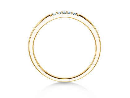 Verlobungsring Unity in 18K Gelbgold mit Diamanten 0,04ct G/SI