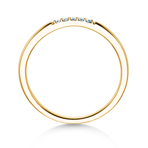 Verlobungsring Unity in 18K Gelbgold mit Diamanten 0,04ct G/SI
