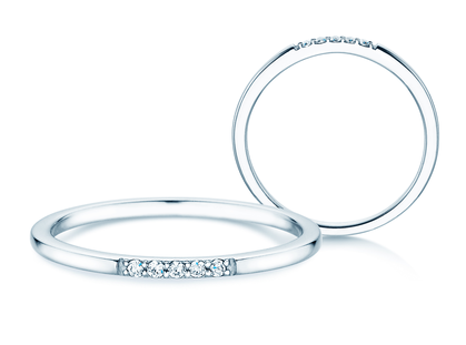 Verlobungsring Unity N° 5 in Weißgold