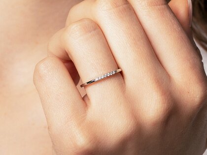 Verlobungsring Unity in 14K Gelbgold mit Diamanten 0,05ct G/SI