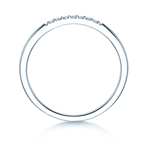 Verlobungsring Unity in 14K Weißgold mit Diamanten 0,05ct G/SI