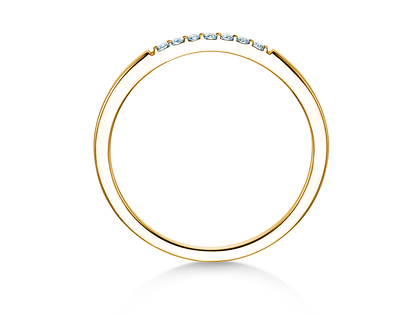 Verlobungsring Unity in 14K Gelbgold mit Diamanten 0,05ct G/SI