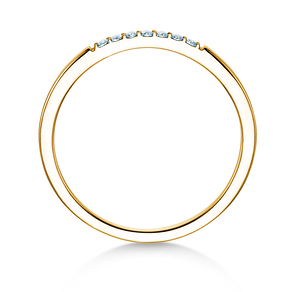 Verlobungsring Unity in 14K Gelbgold mit Diamanten 0,05ct G/SI