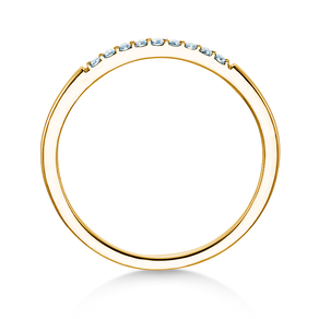 Verlobungsring Unity in 14K Gelbgold mit Diamanten 0,07ct G/SI
