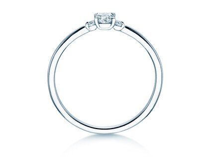 Verlobungsring Vivid Petite Cushion Cut in Platin