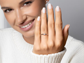 Verlobungsring Vivid Petite Diamond in 14K Weißgold mit Diamanten 0,20ct G/SI