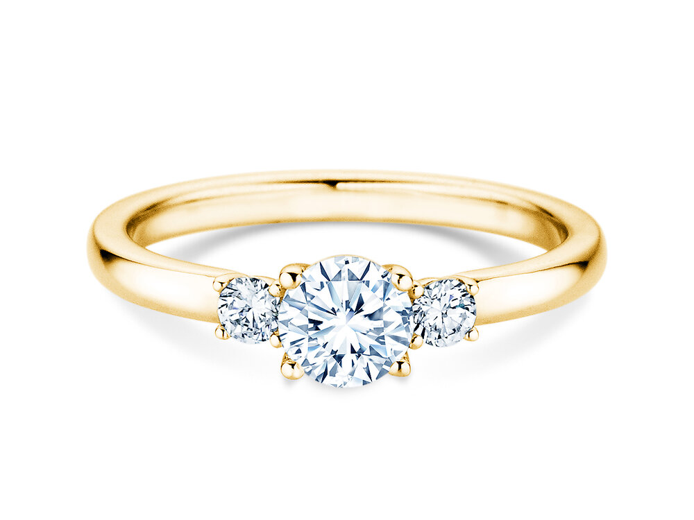 Verlobungsring Vivid Petite Diamond in 9K Gelbgold mit Diamanten 0,40ct G/SI