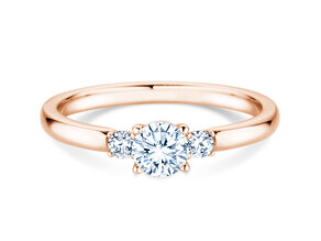 Verlobungsring Vivid Petite Diamond in 18K Roségold mit Labordiamanten 0,40ct E/VS