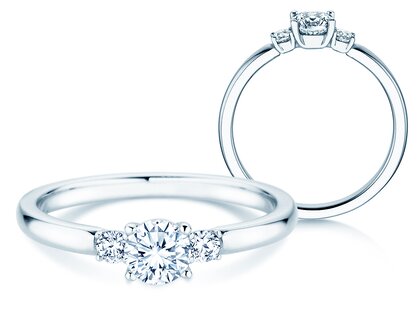 Verlobungsring Vivid Petite Diamond in Platin 950/- mit Diamanten 0,40ct G/SI