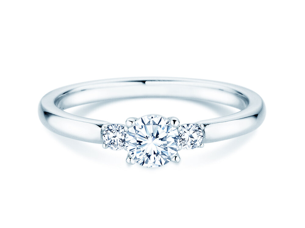Verlobungsring Vivid Petite Diamond in 18K Weißgold mit Diamanten 0,40ct G/SI