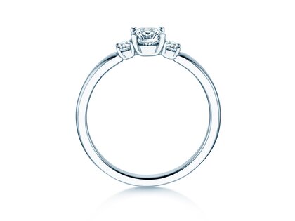 Verlobungsring Vivid Petite Diamond in 9K Weißgold mit Labordiamanten 0,40ct E/VS