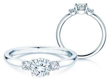 Verlobungsring Vivid Petite Diamond in 18K Weißgold mit Diamanten 0,50ct G/SI