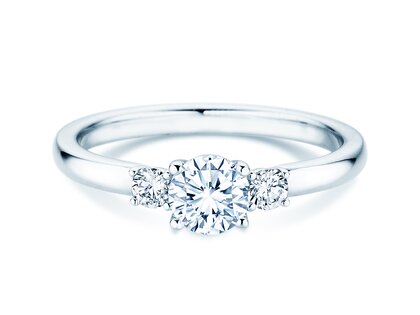 Verlobungsring Vivid Petite Diamond in 18K Weißgold mit Diamanten 0,50ct G/SI
