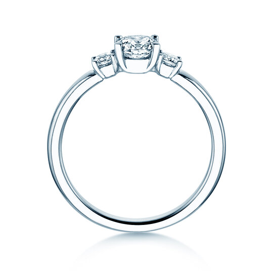Verlobungsring Vivid Petite Diamond in 14K Weißgold mit Labordiamanten 0,50ct E/VS