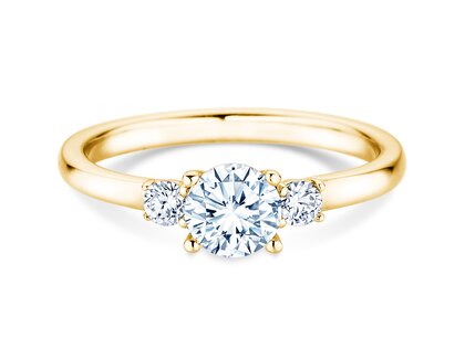 Verlobungsring Vivid Petite Diamond in 18K Gelbgold mit Labordiamanten 0,60ct E/VS