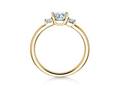 Verlobungsring Vivid Petite Diamond in 18K Gelbgold mit Labordiamanten 0,60ct E/VS