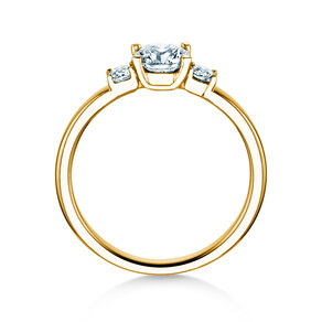 Verlobungsring Vivid Petite Diamond in 18K Gelbgold mit Labordiamanten 0,60ct E/VS