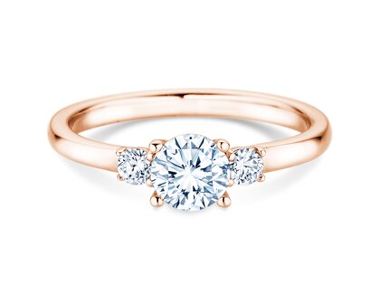 Verlobungsring Vivid Petite Diamond in 18K Roségold mit Diamanten 0,60ct G/SI