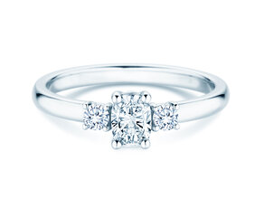 Verlobungsring Vivid Petite Oval Cut in 14K Weißgold mit Diamanten 0,50ct G/SI