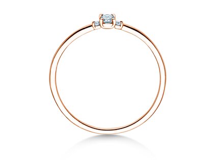 Verlobungsring Vivid Petite Radiant Cut in Roségold