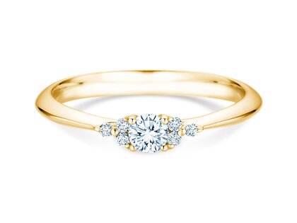 Verlobungsring Vivid Diamond in 14K Gelbgold mit Labordiamanten 0,31ct E/VS