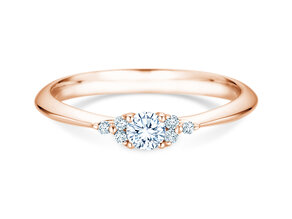 Verlobungsring Vivid Diamond in 9K Roségold mit Diamanten 0,31ct