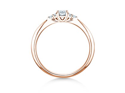 Verlobungsring Vivid Diamond in 9K Roségold mit Diamanten 0,31ct