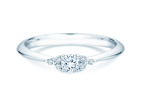 Verlobungsring Vivid Diamond in 14K Weißgold mit Labordiamanten 0,31ct E/VS