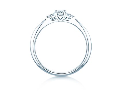Verlobungsring Vivid Diamond in 14K Weißgold mit Labordiamanten 0,31ct E/VS