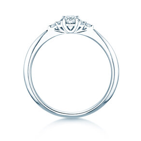 Verlobungsring Vivid Diamond in 14K Weißgold mit Labordiamanten 0,31ct E/VS