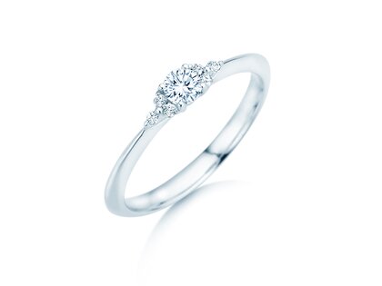 Verlobungsring Vivid Diamond in 18K Weißgold mit Diamanten 0,21ct G/SI