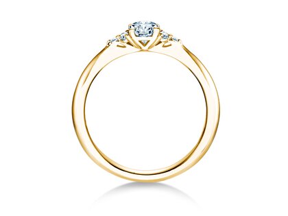 Verlobungsring Vivid Diamond in 18K Gelbgold mit Diamanten 0,43ct G/SI