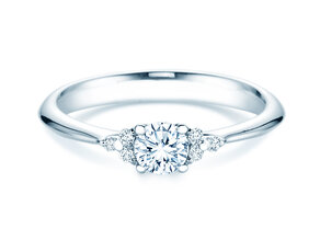 Verlobungsring Vivid Diamond in 18K Weißgold mit Diamanten 0,43ct G/SI