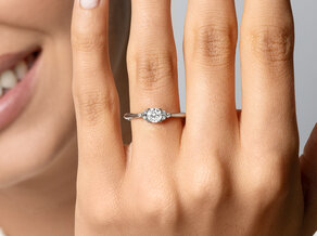 Verlobungsring Vivid Diamond in 18K Weißgold mit Diamanten 0,43ct G/SI