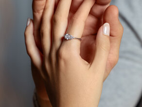 Verlobungsring Vivid Diamond in Roségold