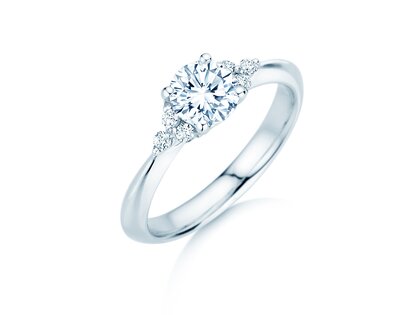 Verlobungsring Vivid Diamond in 9K Weißgold mit Diamanten 1,18ct G/SI