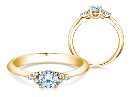 Verlobungsring Vivid Diamond in Gelbgold