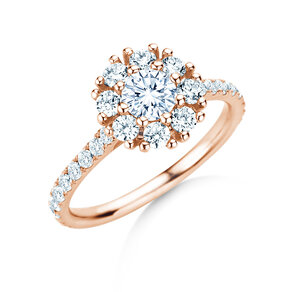 Verlobungsring Bloom Pavé in Roségold