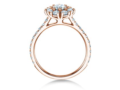 Verlobungsring Bloom Pavé in Roségold