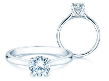 Verlobungsring Classic 4 Hidden Halo