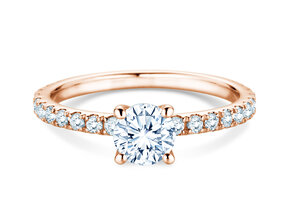 Verlobungsring Classic 4 Pavé in Roségold
