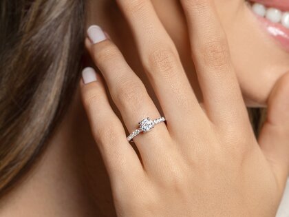 Verlobungsring Classic 4 Pavé in Roségold