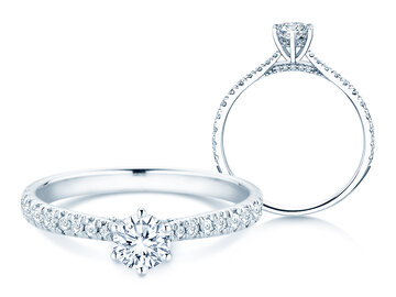 Verlobungsring Classic 6 Hidden Halo Pavé