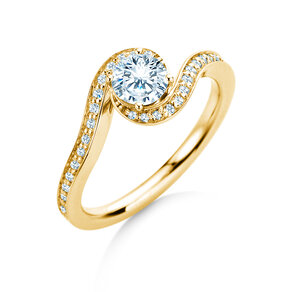 Verlobungsring Crush  in 18K Gelbgold mit Diamanten 0,95ct G/SI