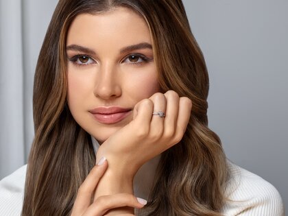 Verlobungsring Crush  in 14K Weißgold mit Diamanten 0,27ct G/SI
