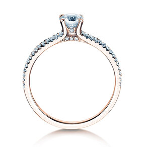 Verlobungsring Dynasty Petite in 18K Roségold mit Diamanten 0,85ct G/SI