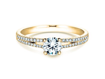 Verlobungsring Dynasty Petite in 18K Gelbgold mit Diamanten 0,85ct G/SI
