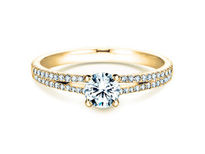 Verlobungsring Dynasty Petite in 18K Gelbgold mit Diamanten 0,85ct G/SI